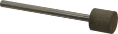Made in USA - 3/8" Head Diam x 3/8" Head Thickness CBN Grinding Pin - 1/8" Shank Diam x 1-5/8" Shank Length, Very Fine Grade, 150 Grit - Industrial Tool & Supply
