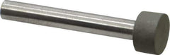 Made in USA - 1/2" Head Diam x 1/4" Head Thickness CBN Grinding Pin - 1/4" Shank Diam x 1-3/4" Shank Length, Very Fine Grade, 150 Grit - Industrial Tool & Supply