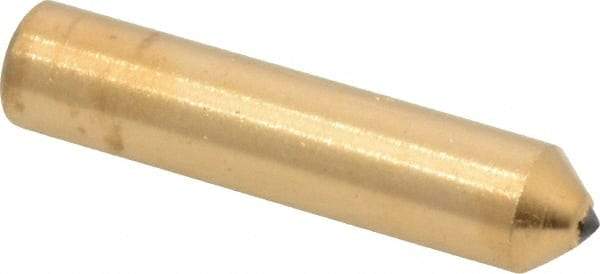 Norton - 1/4 Carat Single Point Diamond Dresser - 2" Long x 7/16" Shank Diam, Contains 1 Stone - Industrial Tool & Supply