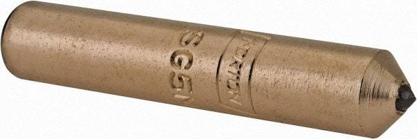 Norton - 1/2 Carat Single Point Diamond Dresser - 2" Long x 3/8" Shank Diam, Contains 3 Stones - Industrial Tool & Supply