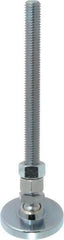 Gibraltar - 1/2-13 Bolt Thread, Studded Pivotal Stud Mount Leveling Pad & Mount - 3,500 Max Lb Capacity, 2" Base Diam - Industrial Tool & Supply
