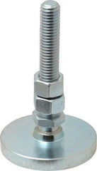 Gibraltar - 1/2-13 Bolt Thread, Studded Pivotal Stud Mount Leveling Pad & Mount - 3,500 Max Lb Capacity, 2-1/2" Base Diam - Industrial Tool & Supply
