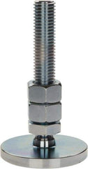 Gibraltar - 3/4-10 Bolt Thread, Studded Pivotal Stud Mount Leveling Pad & Mount - 6,000 Max Lb Capacity, 3" Base Diam - Industrial Tool & Supply
