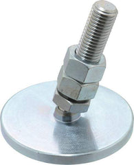 Gibraltar - 3/4-10 Bolt Thread, Studded Pivotal Stud Mount Leveling Pad & Mount - 6,000 Max Lb Capacity, 4" Base Diam - Industrial Tool & Supply