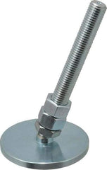 Gibraltar - 3/4-10 Bolt Thread, Studded Pivotal Stud Mount Leveling Pad & Mount - 6,000 Max Lb Capacity, 4" Base Diam - Industrial Tool & Supply