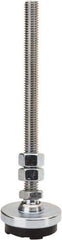 Gibraltar - 1/2-13 Bolt Thread, Studded Pivotal Stud Mount Leveling Pad & Mount - 3,000 Max Lb Capacity, 2" Base Diam - Industrial Tool & Supply
