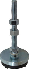 Gibraltar - 1/2-13 Bolt Thread, Studded Pivotal Stud Mount Leveling Pad & Mount - 3,000 Max Lb Capacity, 2-1/2" Base Diam - Industrial Tool & Supply