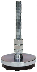 Gibraltar - 1/2-13 Bolt Thread, Studded Pivotal Stud Mount Leveling Pad & Mount - 3,000 Max Lb Capacity, 3" Base Diam - Industrial Tool & Supply