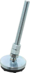 Gibraltar - 5/8-11 Bolt Thread, Studded Pivotal Stud Mount Leveling Pad & Mount - 4,500 Max Lb Capacity, 3" Base Diam - Industrial Tool & Supply