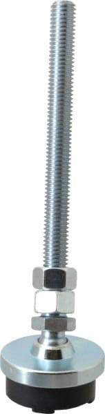 Gibraltar - 1/2-13 Bolt Thread, Studded Pivotal Stud Mount Leveling Pad & Mount - 3,500 Max Lb Capacity, 2" Base Diam - Industrial Tool & Supply