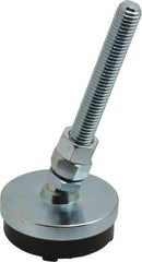 Gibraltar - 1/2-13 Bolt Thread, Studded Pivotal Stud Mount Leveling Pad & Mount - 3,500 Max Lb Capacity, 2-1/2" Base Diam - Industrial Tool & Supply