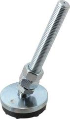 Gibraltar - 3/4-10 Bolt Thread, Studded Pivotal Stud Mount Leveling Pad & Mount - 6,000 Max Lb Capacity, 3" Base Diam - Industrial Tool & Supply