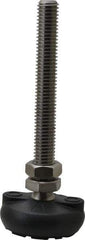 Gibraltar - 1/2-13 Bolt Thread, Studded Pivotal Stud Mount Leveling Pad & Mount - 4,000 Max Lb Capacity, 2" Base Diam - Industrial Tool & Supply