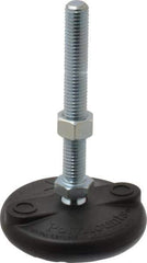 Gibraltar - 1/2-13 Bolt Thread, Studded Pivotal Stud Mount Leveling Pad & Mount - 5,000 Max Lb Capacity, 3" Base Diam - Industrial Tool & Supply
