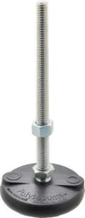 Gibraltar - 1/2-13 Bolt Thread, Studded Pivotal Stud Mount Leveling Pad & Mount - 5,000 Max Lb Capacity, 3" Base Diam - Industrial Tool & Supply
