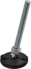 Gibraltar - 5/8-11 Bolt Thread, Studded Pivotal Stud Mount Leveling Pad & Mount - 5,000 Max Lb Capacity, 3" Base Diam - Industrial Tool & Supply