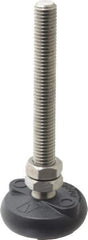 Gibraltar - 1/2-13 Bolt Thread, Studded Pivotal Stud Mount Leveling Pad & Mount - 4,000 Max Lb Capacity, 2" Base Diam - Industrial Tool & Supply