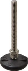 Gibraltar - 5/8-11 Bolt Thread, Studded Pivotal Stud Mount Leveling Pad & Mount - 5,000 Max Lb Capacity, 3" Base Diam - Industrial Tool & Supply