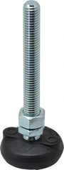 Gibraltar - 1/2-13 Bolt Thread, Studded Pivotal Stud Mount Leveling Pad & Mount - 4,000 Max Lb Capacity, 2" Base Diam - Industrial Tool & Supply
