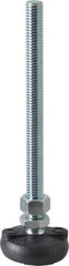 Gibraltar - 1/2-13 Bolt Thread, Studded Pivotal Stud Mount Leveling Pad & Mount - 4,000 Max Lb Capacity, 2" Base Diam - Industrial Tool & Supply