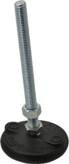 Gibraltar - 1/2-13 Bolt Thread, Studded Pivotal Stud Mount Leveling Pad & Mount - 5,000 Max Lb Capacity, 3" Base Diam - Industrial Tool & Supply