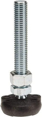 Gibraltar - 5/8-11 Bolt Thread, Studded Pivotal Stud Mount Leveling Pad & Mount - 4,000 Max Lb Capacity, 2" Base Diam - Industrial Tool & Supply