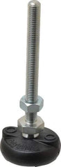 Gibraltar - M10 Bolt Thread, Studded Pivotal Stud Mount Leveling Pad & Mount - 1,818 Kg Capacity, 51mm Base Diam - Industrial Tool & Supply