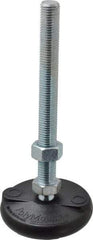 Gibraltar - M16 Bolt Thread, Studded Pivotal Stud Mount Leveling Pad & Mount - 2,270 Kg Capacity, 76mm Base Diam - Industrial Tool & Supply