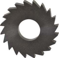 Made in USA - 1" Diam x 1/8" Blade Thickness x 3/8" Arbor Hole Diam, 20 Tooth Slitting and Slotting Saw - Arbor Connection, Right Hand, Uncoated, Solid Carbide, Concave Ground - Industrial Tool & Supply