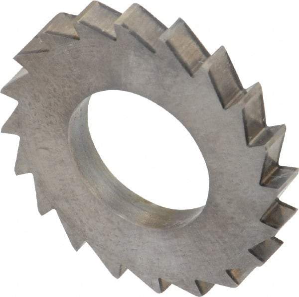 Made in USA - 1" Diam x 1/8" Blade Thickness x 1/2" Arbor Hole Diam, 20 Tooth Slitting and Slotting Saw - Arbor Connection, Solid Carbide, Concave Ground - Industrial Tool & Supply