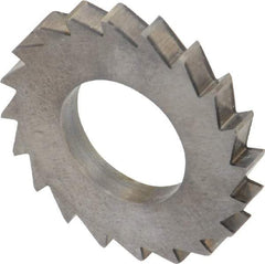 Made in USA - 1" Diam x 1/8" Blade Thickness x 1/2" Arbor Hole Diam, 20 Tooth Slitting and Slotting Saw - Arbor Connection, Solid Carbide, Concave Ground - Industrial Tool & Supply