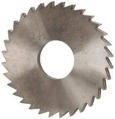 Made in USA - 1-1/2" Diam x 1/8" Blade Thickness x 1/2" Arbor Hole Diam, 32 Tooth Slitting and Slotting Saw - Arbor Connection, Solid Carbide, Concave Ground - Industrial Tool & Supply