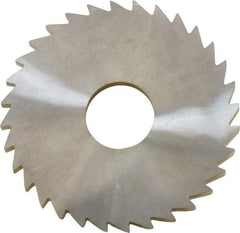 Made in USA - 1-3/4" Diam x 1/8" Blade Thickness x 1/2" Arbor Hole Diam, 32 Tooth Slitting and Slotting Saw - Arbor Connection, Solid Carbide, Concave Ground - Industrial Tool & Supply