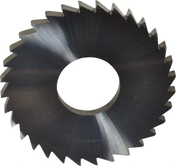Made in USA - 1-3/4" Diam x 1/8" Blade Thickness x 5/8" Arbor Hole Diam, 32 Tooth Slitting and Slotting Saw - Arbor Connection, Solid Carbide, Concave Ground - Industrial Tool & Supply