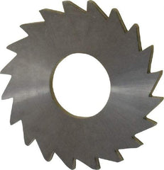 Made in USA - 1" Diam x 1/16" Blade Thickness x 3/8" Arbor Hole Diam, 20 Tooth Slitting and Slotting Saw - Arbor Connection, Right Hand, Uncoated, Solid Carbide, Concave Ground - Industrial Tool & Supply