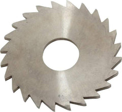 Made in USA - 1-1/4" Diam x 1/16" Blade Thickness x 3/8" Arbor Hole Diam, 24 Tooth Slitting and Slotting Saw - Arbor Connection, Right Hand, Uncoated, Solid Carbide, Concave Ground - Industrial Tool & Supply