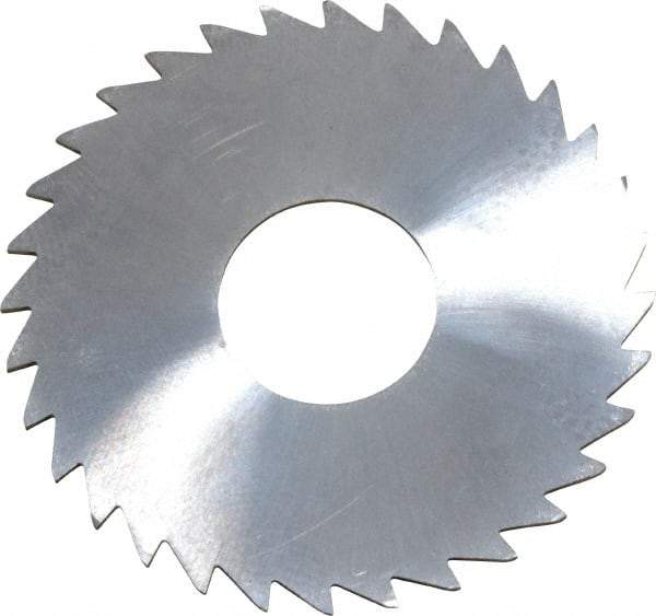 Made in USA - 1-1/2" Diam x 0.0313" Blade Thickness x 1/2" Arbor Hole Diam, 32 Tooth Slitting and Slotting Saw - Arbor Connection, Uncoated, Solid Carbide, Concave Ground - Industrial Tool & Supply