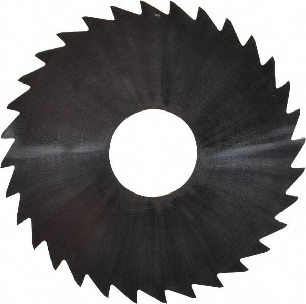 Made in USA - 1-3/4" Diam x 0.0313" Blade Thickness x 1/2" Arbor Hole Diam, 32 Tooth Slitting and Slotting Saw - Arbor Connection, Uncoated, Solid Carbide, Concave Ground - Industrial Tool & Supply