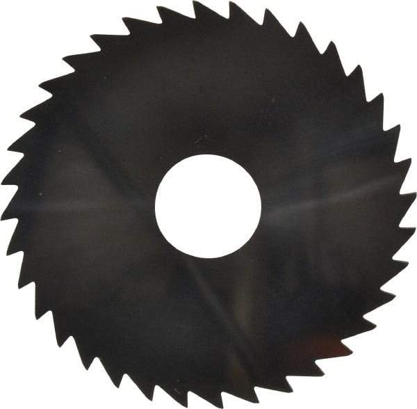 Made in USA - 2" Diam x 0.0313" Blade Thickness x 1/2" Arbor Hole Diam, 36 Tooth Slitting and Slotting Saw - Arbor Connection, Uncoated, Solid Carbide, Concave Ground - Industrial Tool & Supply