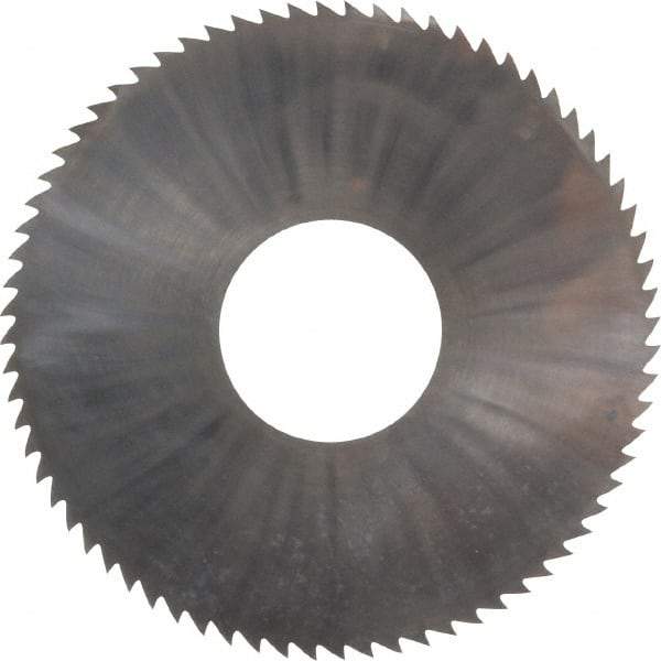 Made in USA - 3" Diam x 0.0312" Blade Thickness x 1" Arbor Hole Diam, 72 Tooth Slitting and Slotting Saw - Arbor Connection, Right Hand, Uncoated, Solid Carbide, 5° Rake, Concave Ground - Industrial Tool & Supply