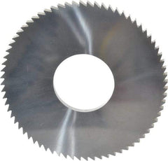 Made in USA - 2-3/4" Diam x 1/8" Blade Thickness x 1" Arbor Hole Diam, 72 Tooth Slitting and Slotting Saw - Arbor Connection, Solid Carbide, Concave Ground - Industrial Tool & Supply