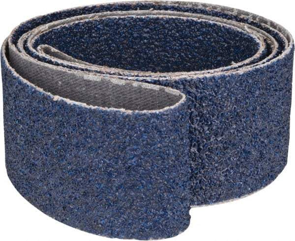 Norton - 1-1/2" Wide x 60" OAL, 36 Grit, Zirconia Alumina Abrasive Belt - Zirconia Alumina, Very Coarse, Coated, Y Weighted Cloth Backing, Dry, Series R821 - Industrial Tool & Supply