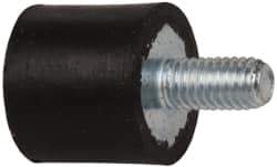 Tech Products - 18 Lb Capacity, 10-32 Plate/Stud Vibration Isolator - 9/16" Diam, 1/2" High - Industrial Tool & Supply