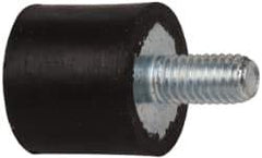 Tech Products - 18 Lb Capacity, 10-32 Plate/Stud Vibration Isolator - 9/16" Diam, 1/2" High - Industrial Tool & Supply