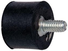 Tech Products - 45 Lb Capacity, 1/4-20 Plate/Stud Vibration Isolator - 1" Diam, 3/4" High - Industrial Tool & Supply