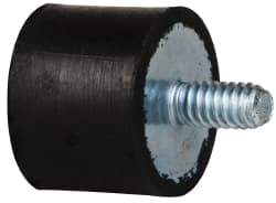 Tech Products - 50 Lb Capacity, 1/4-20 Plate/Stud Vibration Isolator - 1" Diam, 3/4" High - Industrial Tool & Supply
