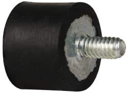 Tech Products - 55 Lb Capacity, 1/4-20 Plate/Stud Vibration Isolator - 1" Diam, 3/4" High - Industrial Tool & Supply