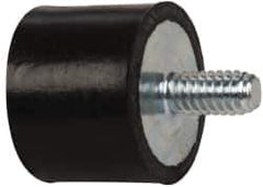 Tech Products - 75 Lb Capacity, 1/4-20 Plate/Stud Vibration Isolator - 1" Diam, 3/4" High - Industrial Tool & Supply