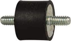 Tech Products - 55 Lb Capacity, 1/4-20 Stud/Stud Vibration Isolator - 1" Diam, 3/4" High - Industrial Tool & Supply