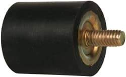 Tech Products - 100 Lb Capacity, 5/16-18 Plate/Stud Vibration Isolator - 1-3/8" Diam, 1-1/2" High - Industrial Tool & Supply